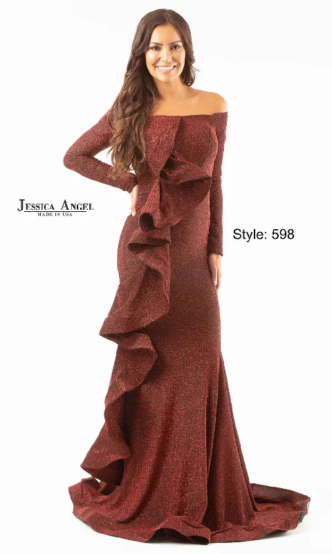 Striking Red Gown Jessica Angel 598