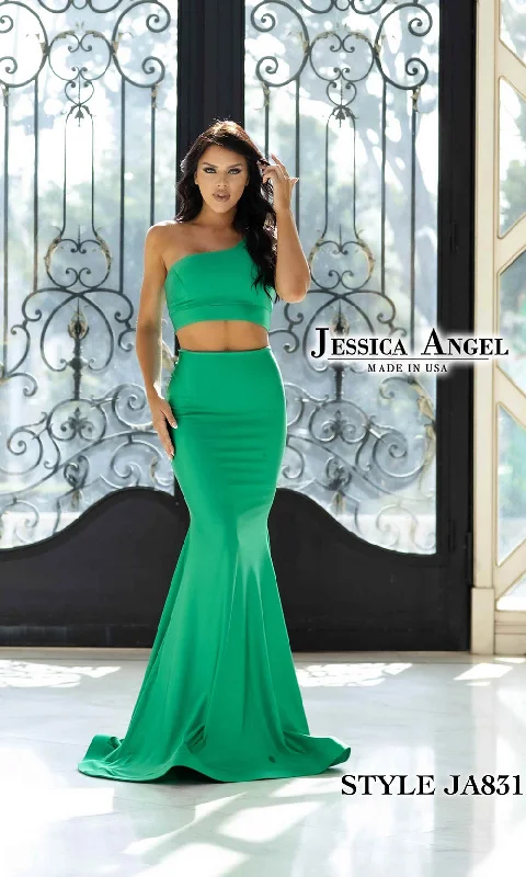 Floor-Length Satin Dress Jessica Angel 831