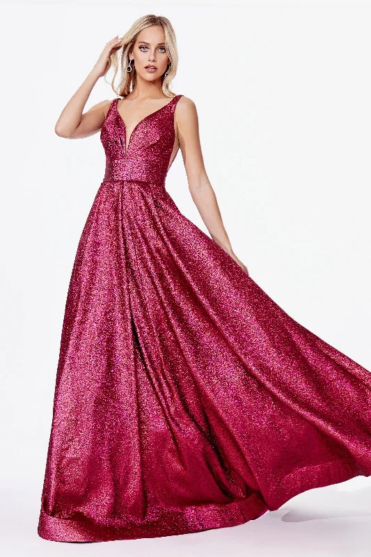Majestic Ball Gown Cinderella Divine CR850 Long Formal Sleeveless Metallic Prom Ball Gown Majestic Ball Gown Cinderella Divine CR850 Long Formal Sleeveless Metallic Prom Ball Gown
