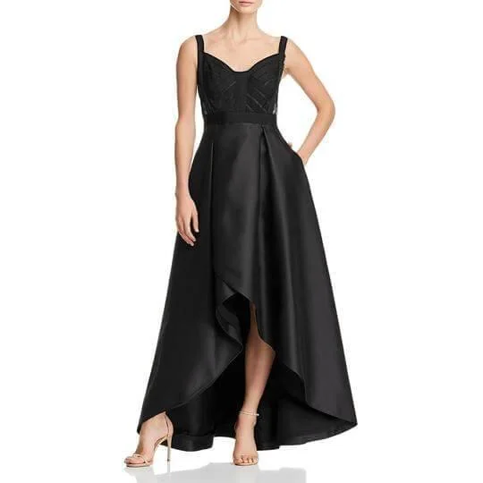 Formal Red Dress Adrianna Papell AP1E203192 High Low Homecoming Pleated Dress