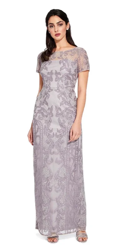 Regal Velvet Gown Adrianna Papell AP1E205449 Long Formal Short Sleeve Evening Gown Regal Velvet Gown Adrianna Papell AP1E205449 Long Formal Short Sleeve Evening Gown