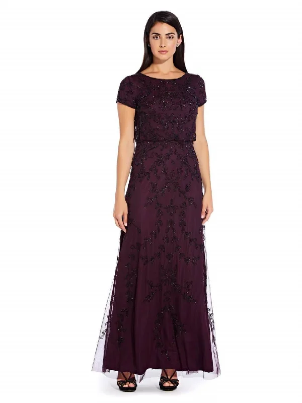 Modern Tulle Dress Adrianna Papell AP1E205303 Mother of the Bride Long Dress Formal