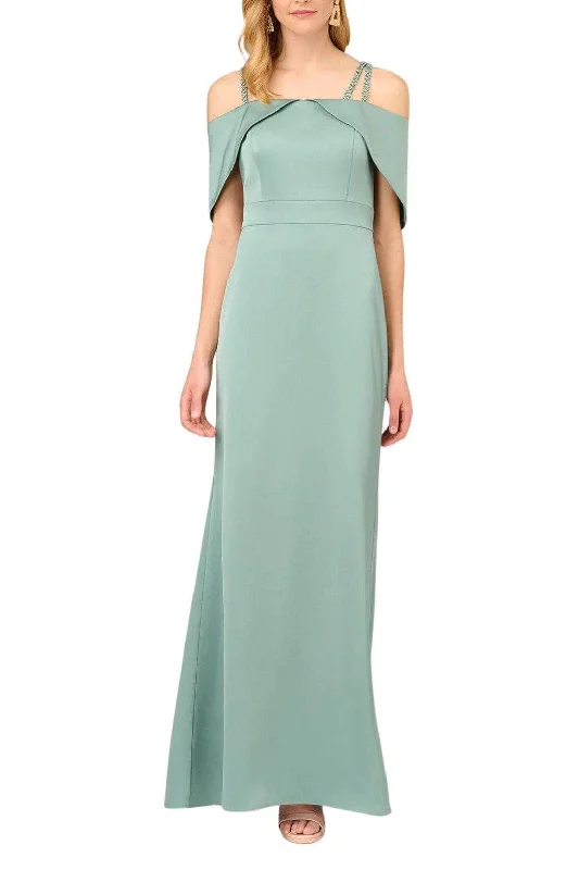 Dreamy Tulle Skirt Aidan Mattox MD1E208155 - Satin Column Dress