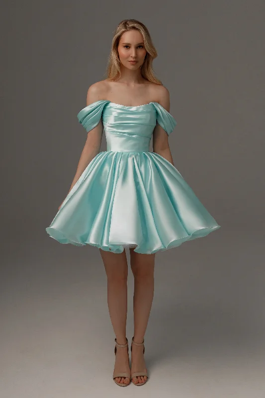 Beautiful Floor-Length Dress Aquamarine Wedding & Evening Dress Fiorelia With Detachable Straps Beautiful Floor-Length Dress Aquamarine Wedding & Evening Dress Fiorelia With Detachable Straps
