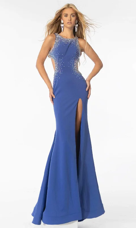 Polished Formal Dress Ava Presley 39237 - Jewel Neck Cutout Prom Gown