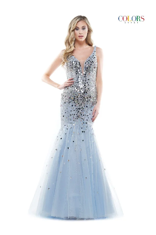 Subtle Shine Dress Colors 2608 Colors Long Formal Mermaid Prom Dress