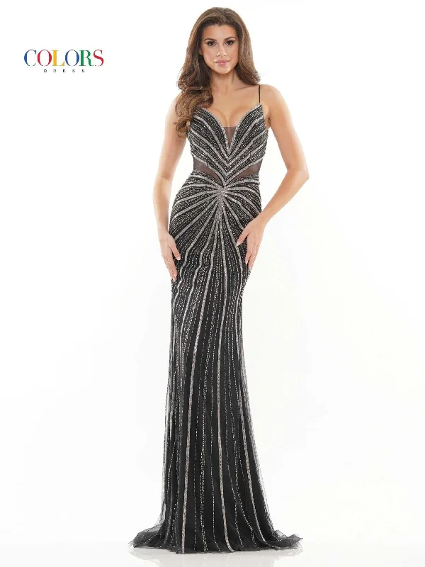 Bold Red Dress Colors 2767 Colors Long Formal Spaghetti Strap Prom Dress