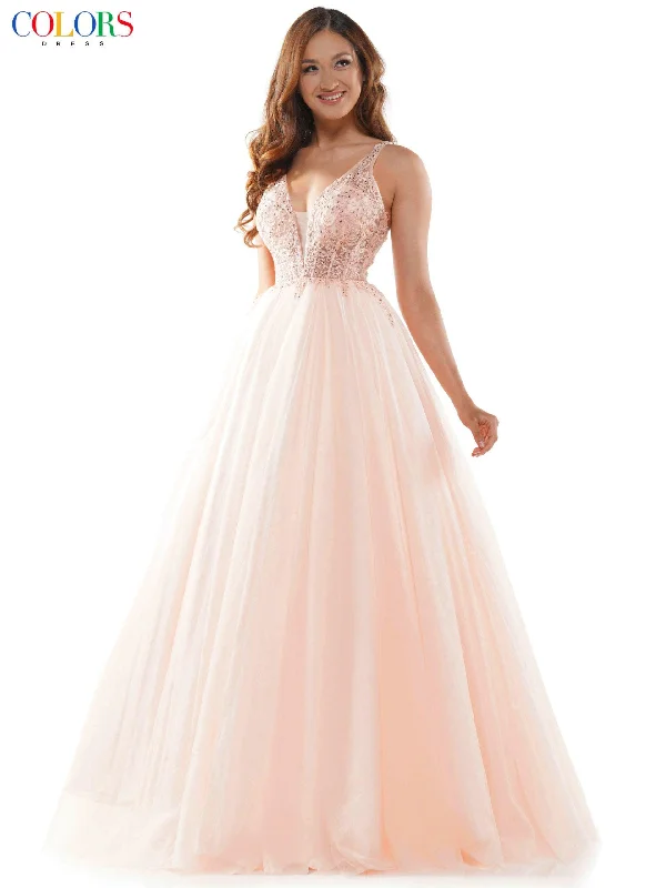 Chic Formal Gown Colors 2619 Colors Long Sleeveless Formal Prom Dress