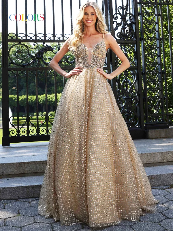 Statement Sleeve Dress Colors 2935 Colors Long Spaghetti Strap Prom Dress