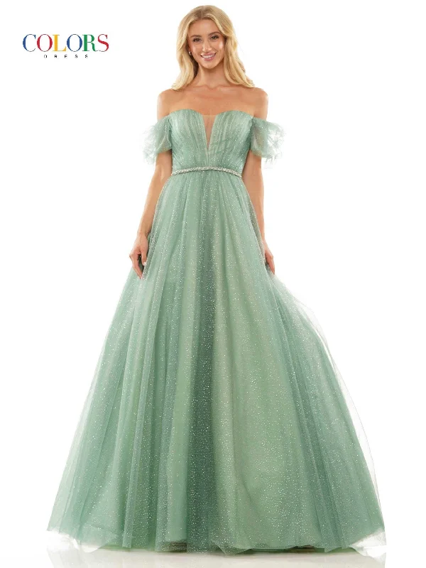 Fashionable Formal Dress Colors 2912 Colors Off Shoulder Long Prom Dress
