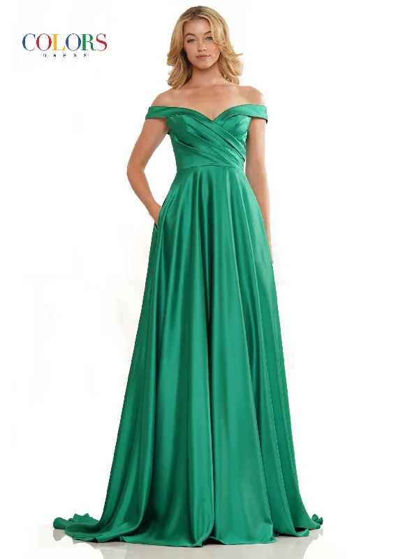 Structured Evening Gown Colors G1099 Colors Off Shoulder Long Prom Dress