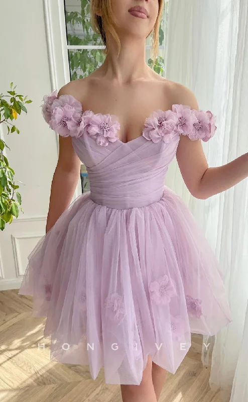 Midnight Blue Gown H1665 - Sweet Illusion Floral Embossed Lace-Up Back Short Party Homecoming Graduation Dress Midnight Blue Gown H1665 - Sweet Illusion Floral Embossed Lace-Up Back Short Party Homecoming Graduation Dress