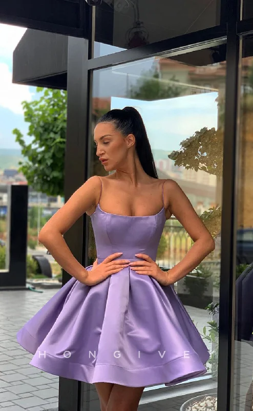 Puffy Formal Dress H1743 - Simple Ruched Halter Short Graduation Party Homecoming Dress Puffy Formal Dress H1743 - Simple Ruched Halter Short Graduation Party Homecoming Dress