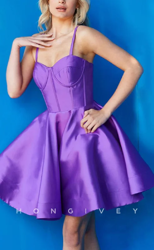 Red Carpet Dress H1788 - Sweet Ruched Short Cake Graduation Homecoming Party Dress