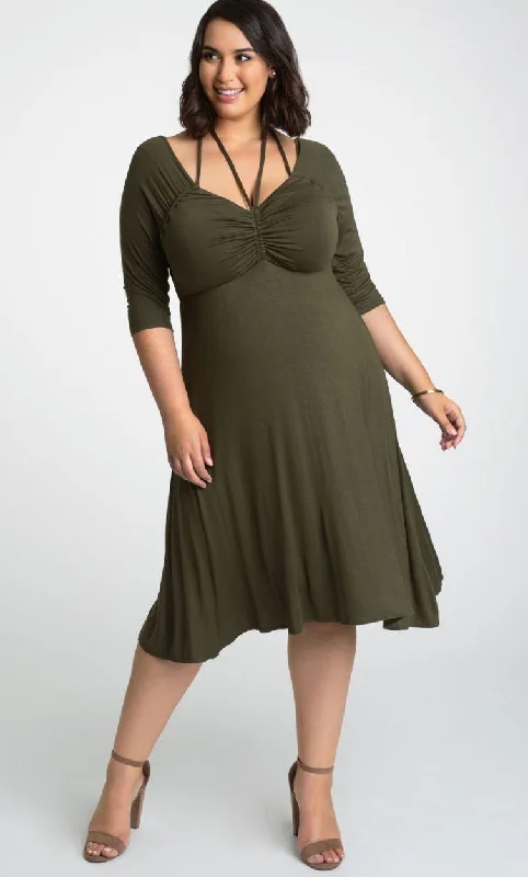Romantic Evening Gown Kiyonna Enticing Tie Short Dress