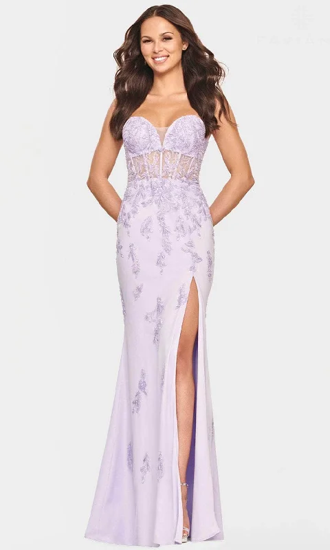 Halter Gown Faviana S10832 - Beaded Sweetheart Evening Dress