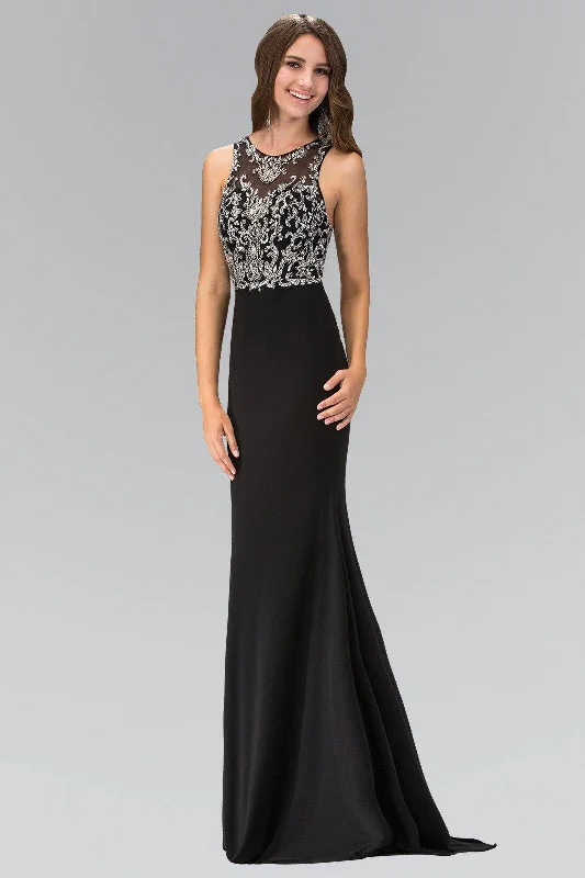Burgundy Maxi Dress Floor Length Prom Dress with Bead and Sequin
