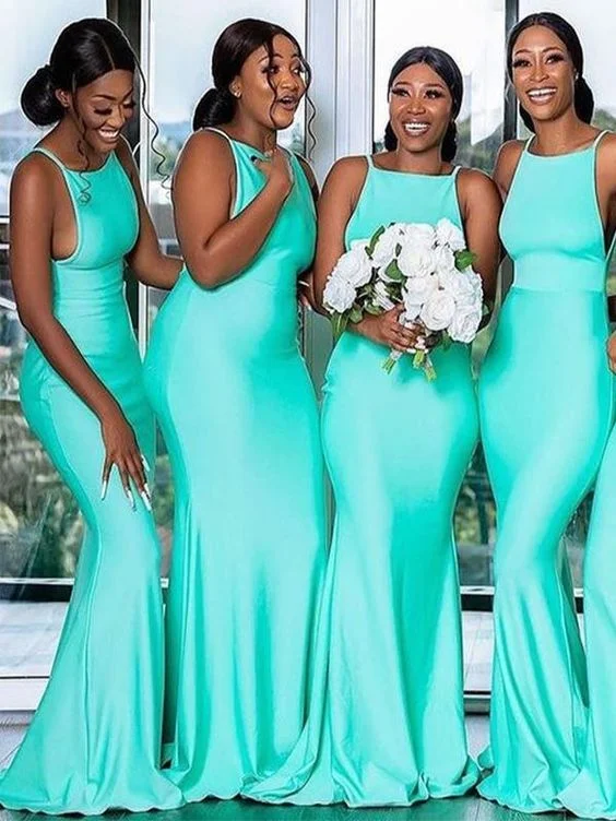Elegant Ruffle Dress Floor Length Mermaid Sleeveless Long Turquoise Bridesmaid Dresses,DS4825 Elegant Ruffle Dress Floor Length Mermaid Sleeveless Long Turquoise Bridesmaid Dresses,DS4825
