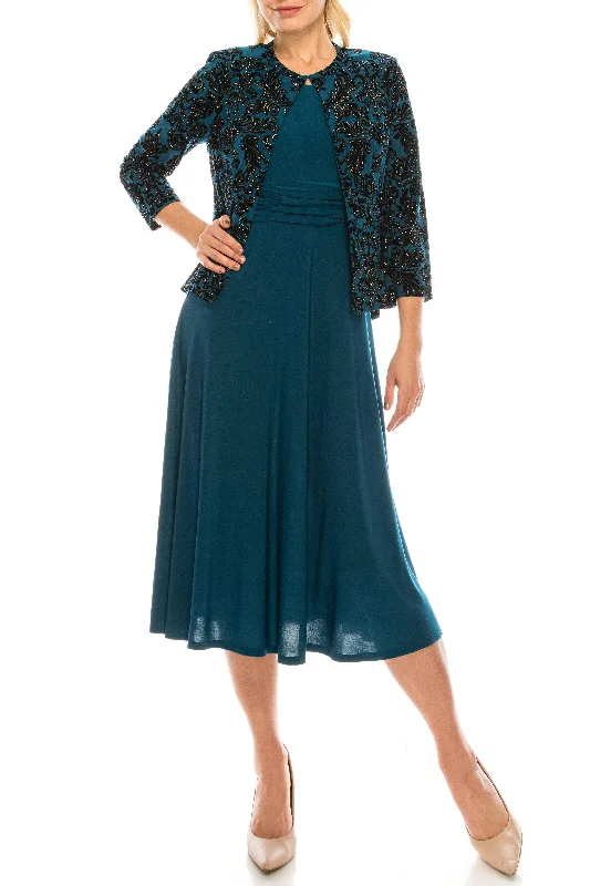 Embellished Maxi Dress Jessica Howard Short Printed 2 Piece Dress Set - JH9M8894