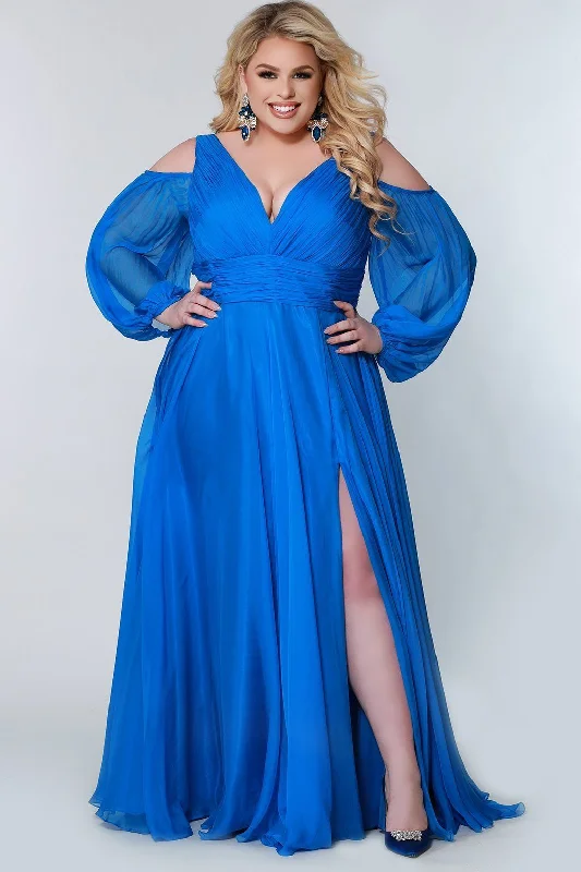Floral Beaded Gown Lancer Evening Gown