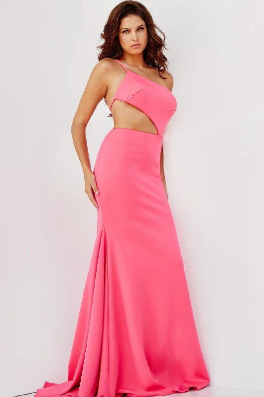 Timeless Gown Jovani 000273 Long Formal One Shoulder Prom Dress