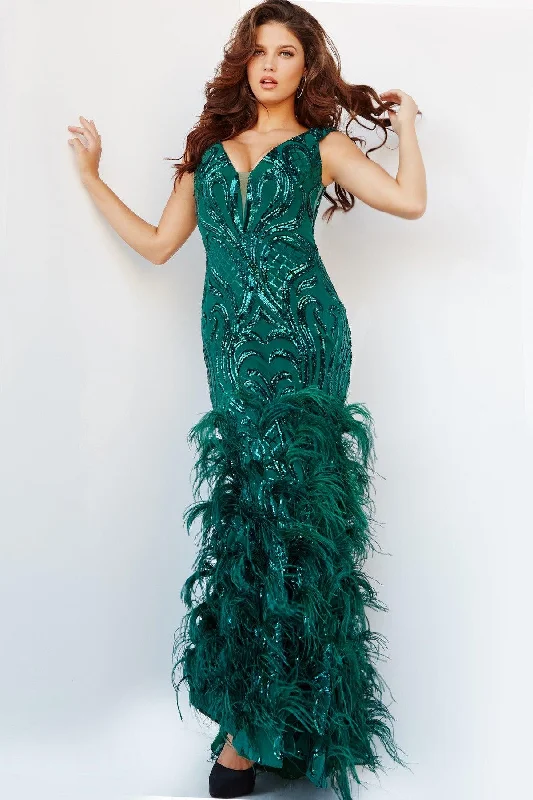 Chic Maxi Dress Jovani 05660 Long Off Shoulder Fitted Prom Dress