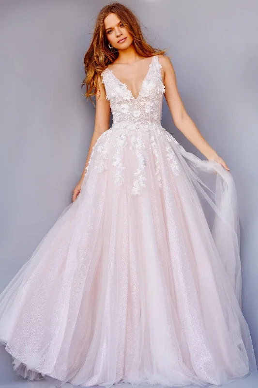 Structured Evening Gown Jovani 09321 Prom Long Sleeveless Ball Gown