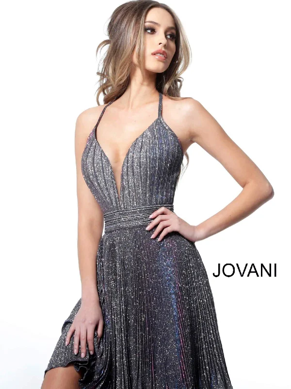 Statement Chiffon Dress Jovani Halter Strap Cocktail Dress Prom Sale