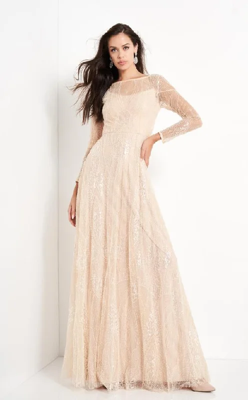 Stunning Silk Gown Jovani 03261 Long Formal A-Line Dress