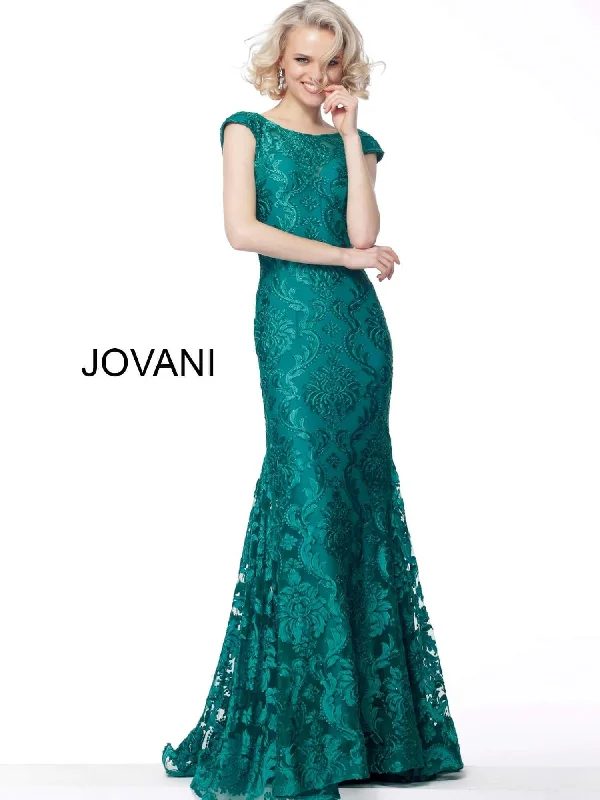Chic Maxi Dress Jovani 68443 Long Formal Beaded Lace Evening Dress