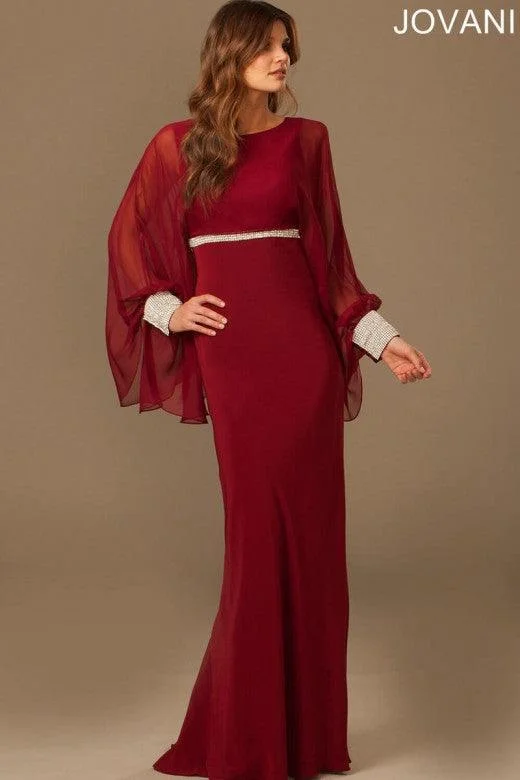 Winter Ball Gown Jovani 93736 Long Formal Mother of the Bride Dress