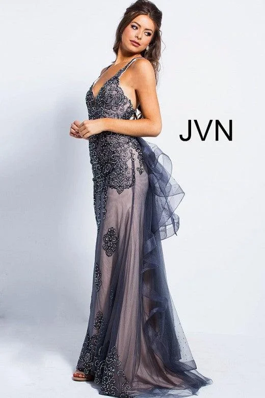 Polished Formal Dress Jovani 53188 Long Formal Sleeveless Prom Dress