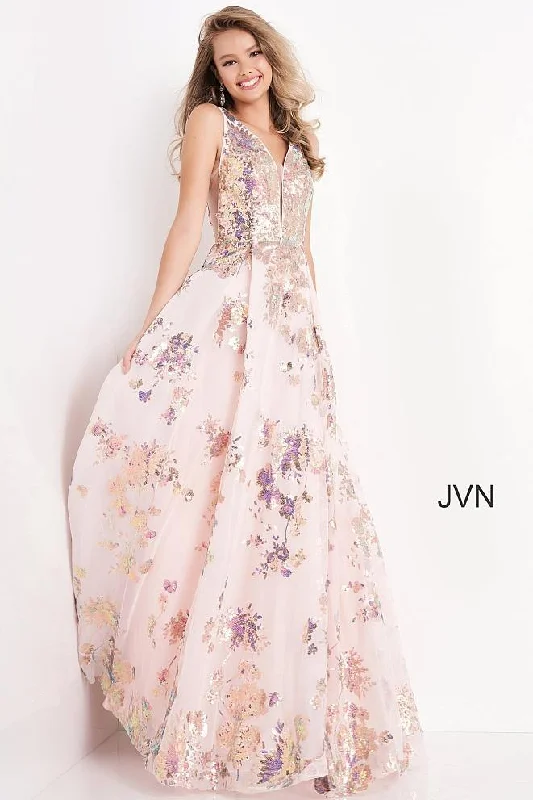Polished Formal Dress Jovani 05512 Long Sleeveless Prom Dress