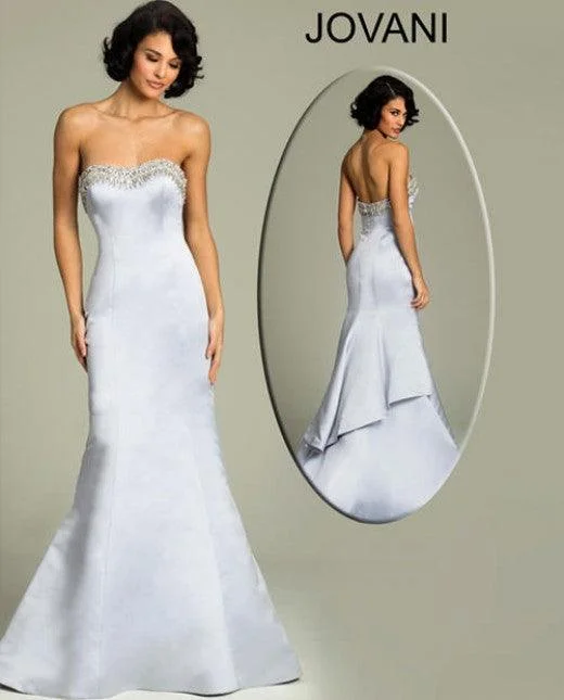 Dazzling Evening Dress Jovani 93006 Long Strapless Evening Prom Dress