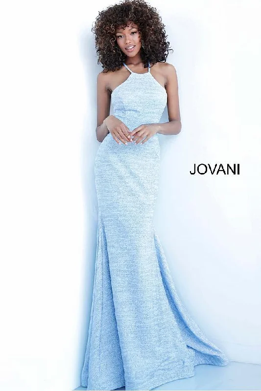 Halter Gown Jovani 1139 Prom Long Glitter Halter Formal Dress