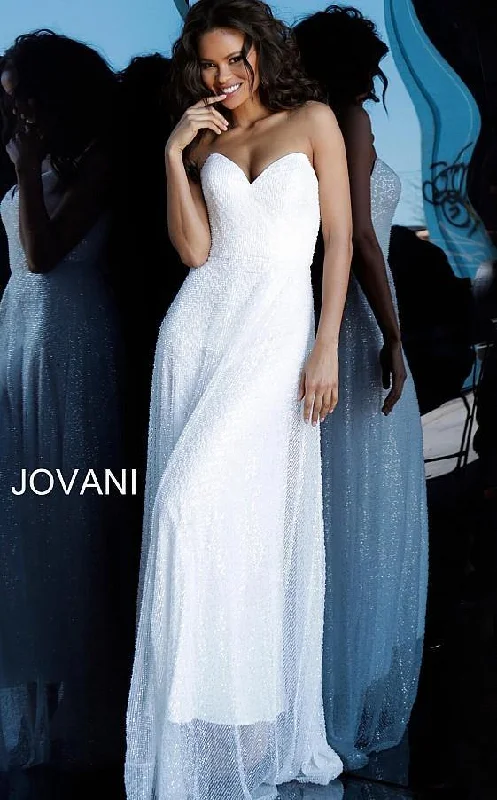 Trendy Evening Gown Jovani 66434 Prom Long Strapless Formal Evening Gown