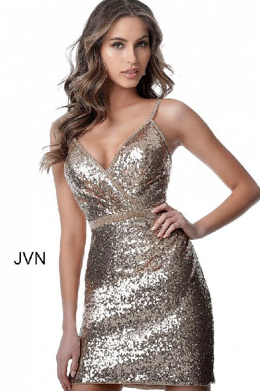Simple Chiffon Dress Jovani 2091 Short Formal Prom Dress