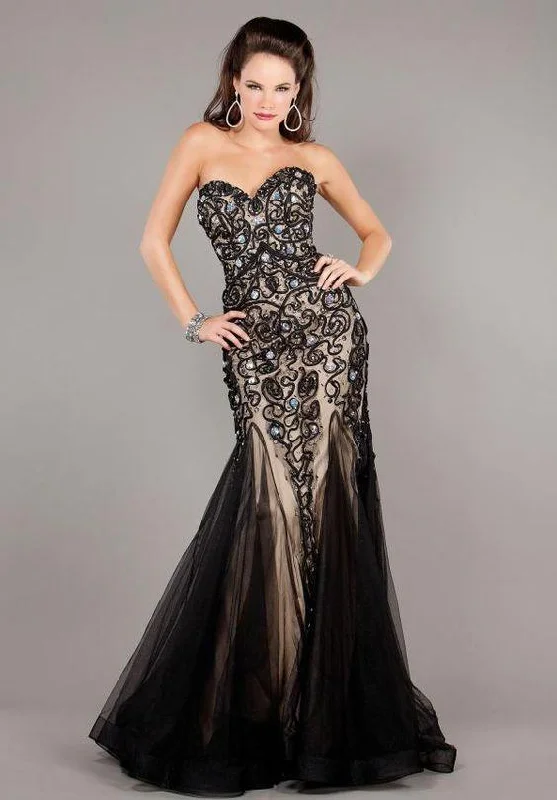 Glam Ball Gown Jovani 5913 Strapless Sexy Long Formal Gown