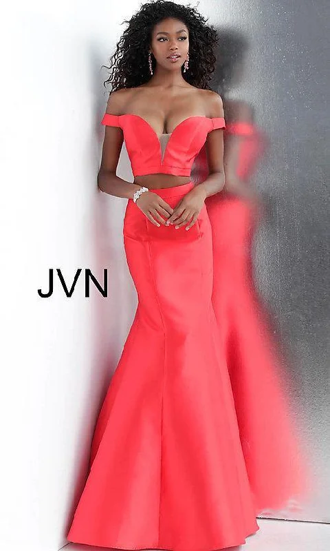 Bold Print Formal Dress Jovani 58068 Two Piece Formal Prom Dress