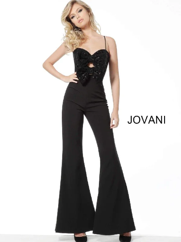 Regal Ball Gown Jovani 18891 Bell Pants Evening Jumpsuit