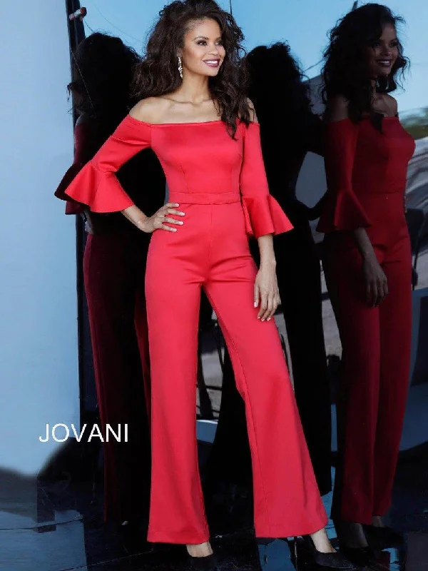 Dark Green Dress Jovani 1006 Formal Jumpsuit