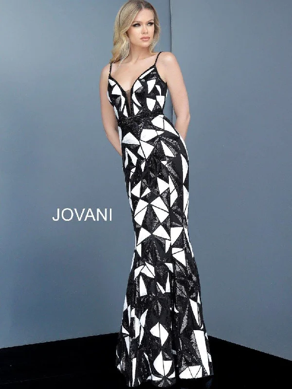 Pearl Embellished Gown Jovani 2250 Long Formal Dress