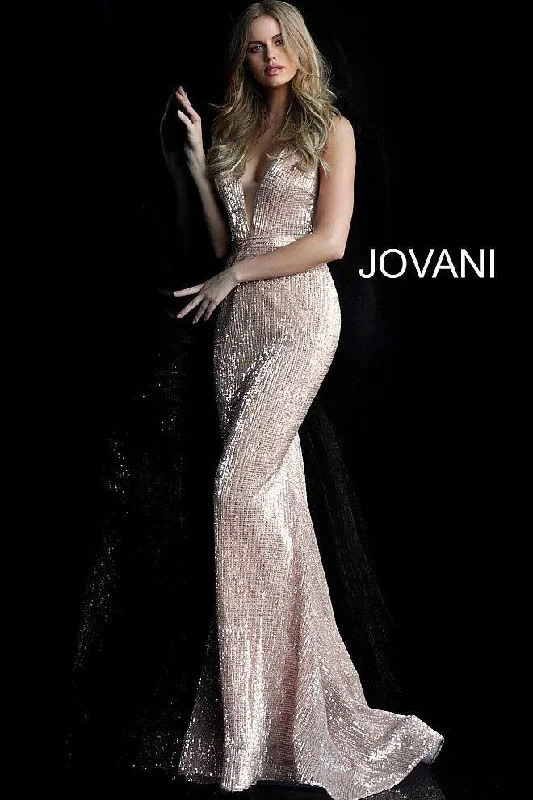Satin Mermaid Dress Jovani 62507 Long Prom Gown
