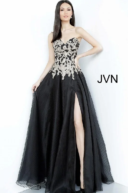 Metallic Formal Dress Jovani 64088 Long Prom Dress