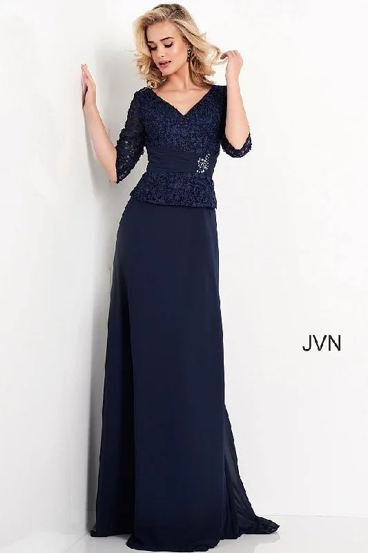 Dainty Chiffon Dress Jovani 03156 Long Mother of the Bride Dress