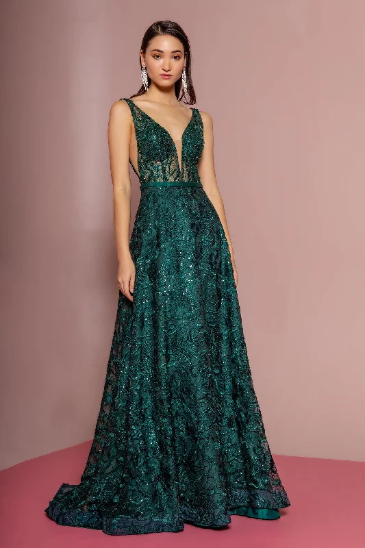 Vintage Lace Dress Lace Embellished Long Prom Dress