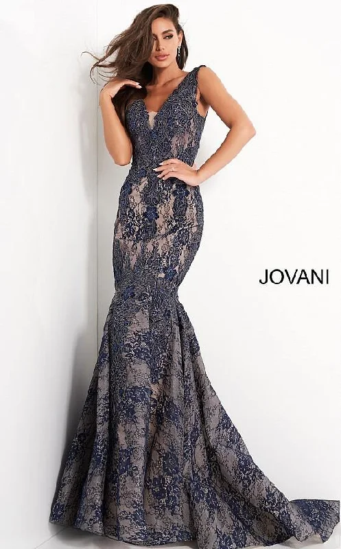 Fashionista’s Dream Dress Jovani 04585 Formal Lace Mermaid Evening Long Dress