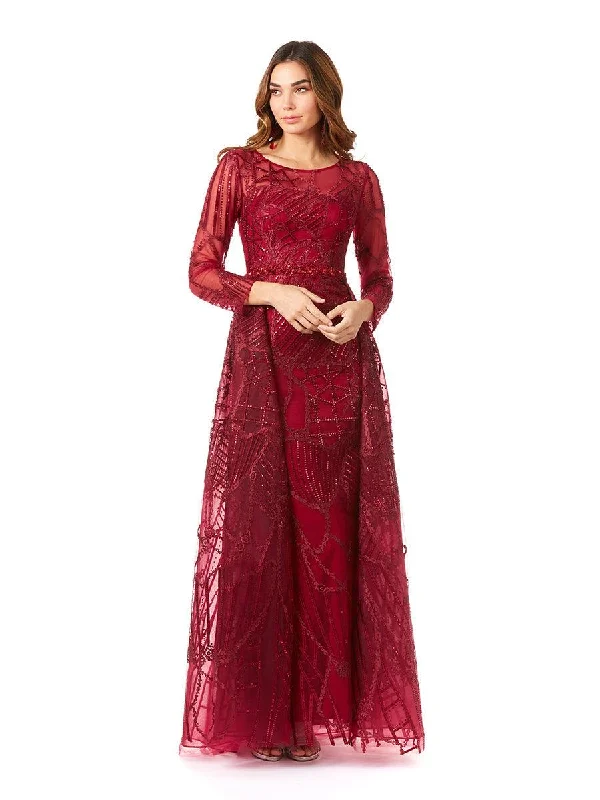 Bold Print Formal Dress Lara Dresses 29633 Long Overskirt Evening Gown