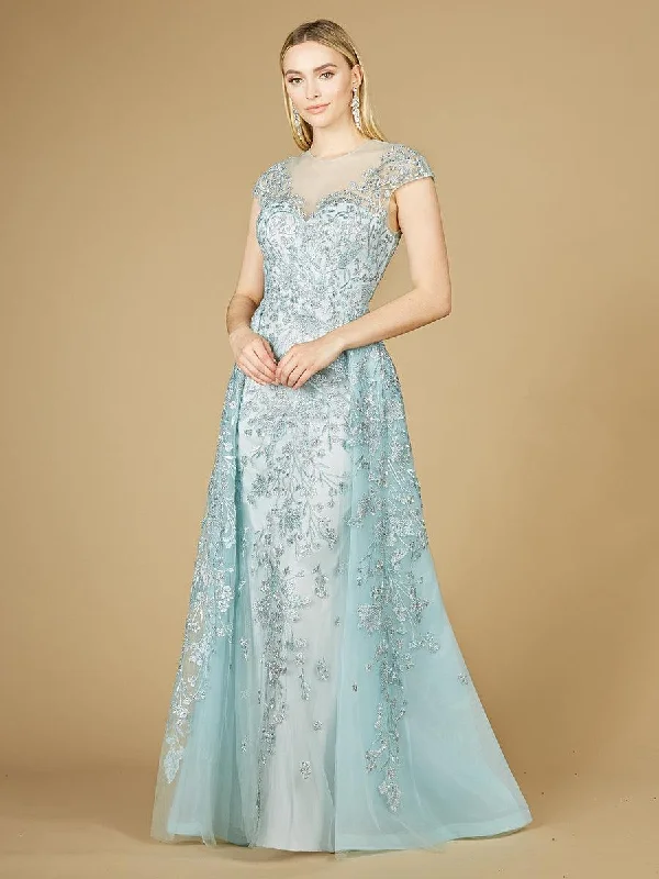 Statement Chiffon Dress Lara Dresses 29798 Cap Sleeve Long Evening Gown