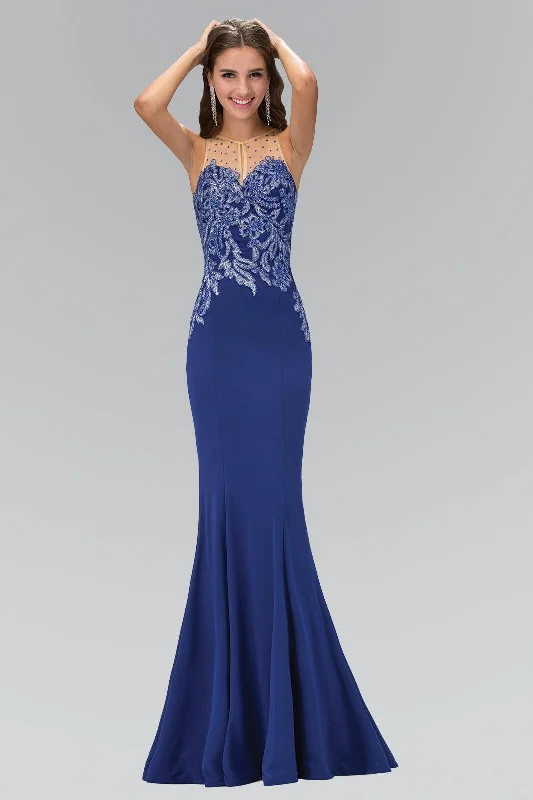Striking Red Gown Long Prom Dress Formal Evening Gown